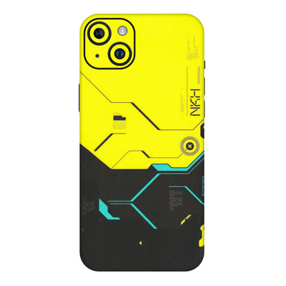 Apple iPhone Skins (All Models) - Black Yellow Technica - Matte Finish (M-53) iPhone 14 Plus