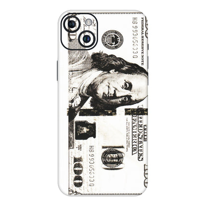 Apple iPhone Skins (All Models) - 100 Dollar Currency - Transparent Finish (T-01) iPhone 14 Plus