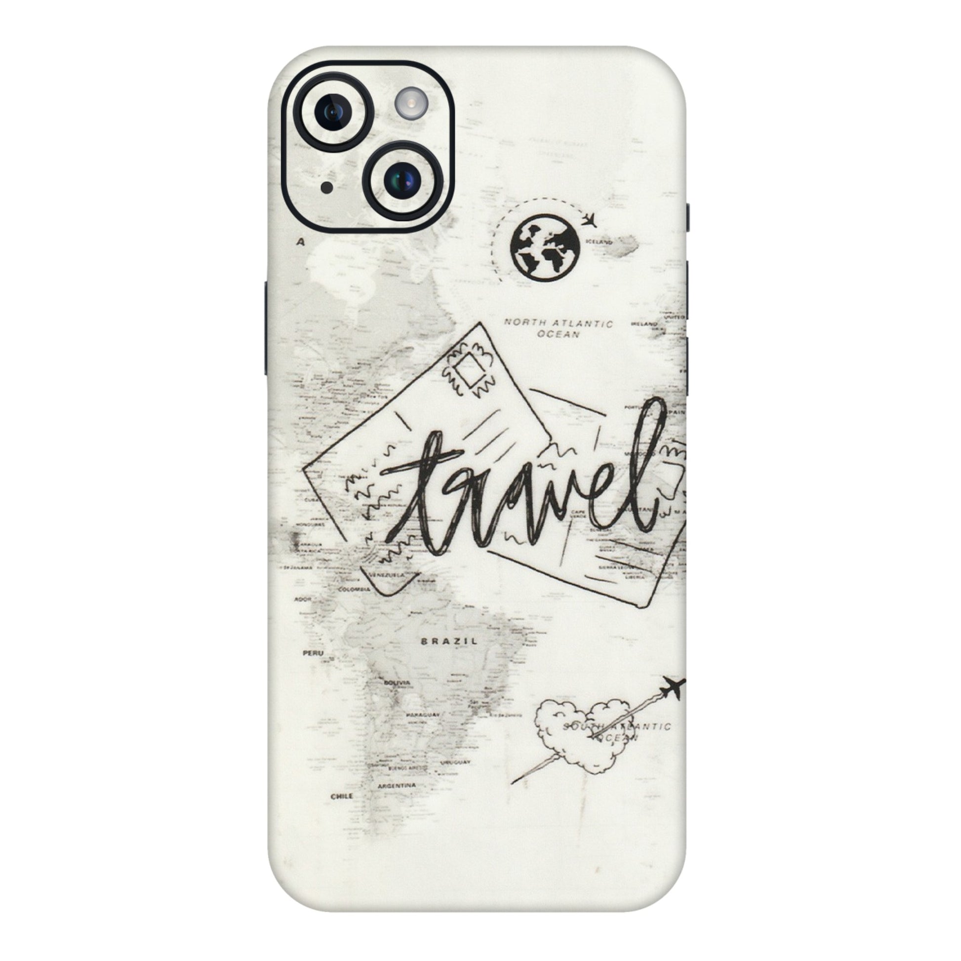 Apple iPhone Skins (All Models) - Travel Ticket - Transparent Finish (T-06) iPhone 14 Plus