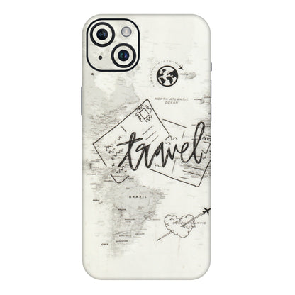 Apple iPhone Skins (All Models) - Travel Ticket - Transparent Finish (T-06) iPhone 14 Plus