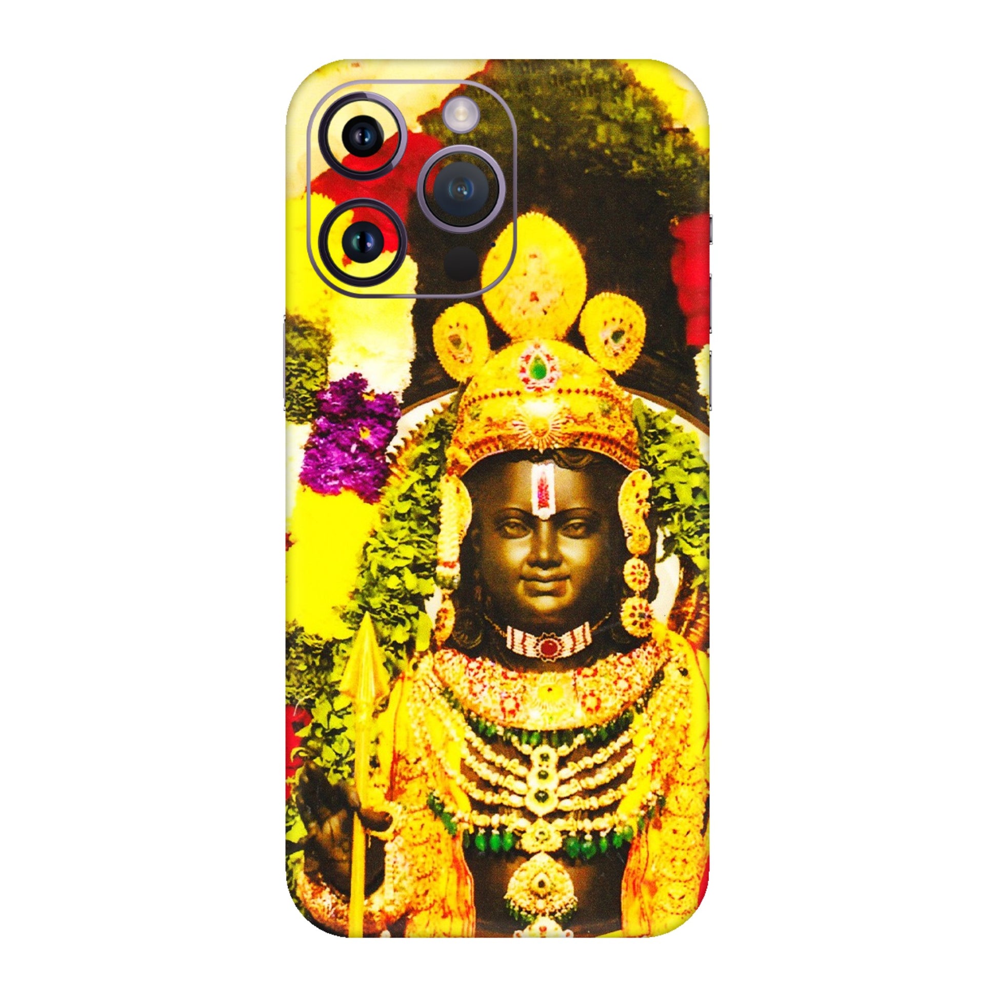 Apple iPhone Skins (All Models) - Ram Lalla Ayodhya - 3D Embossed Finish (L-103) iPhone 14 Pro