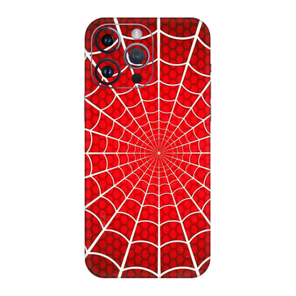 Apple iPhone Skins (All Models) - Classic Spidey Web - 3D Embossed Finish (L-115) iPhone 14 Pro