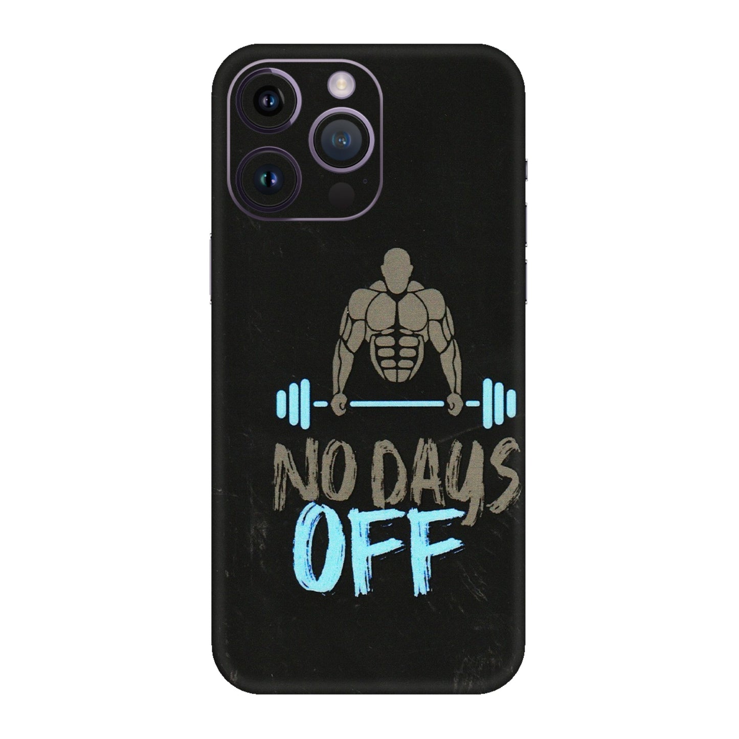 Apple iPhone Skins (All Models) - Gym Lover - 3D Embossed Finish (L-127) iPhone 14 Pro
