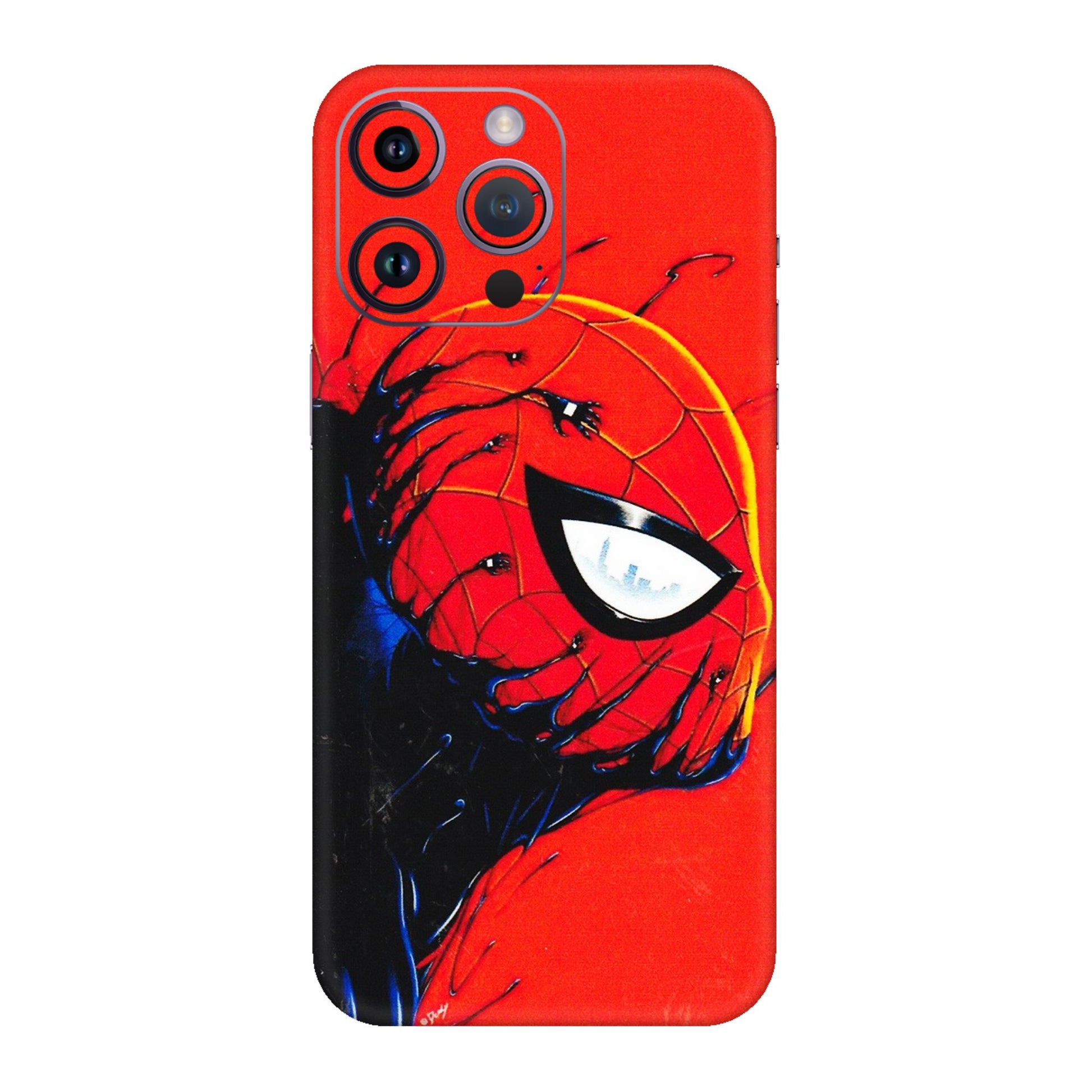 Apple iPhone Skins (All Models) - Spiderman Face Venom - 3D Embossed Finish (L-165) iPhone 14 Pro
