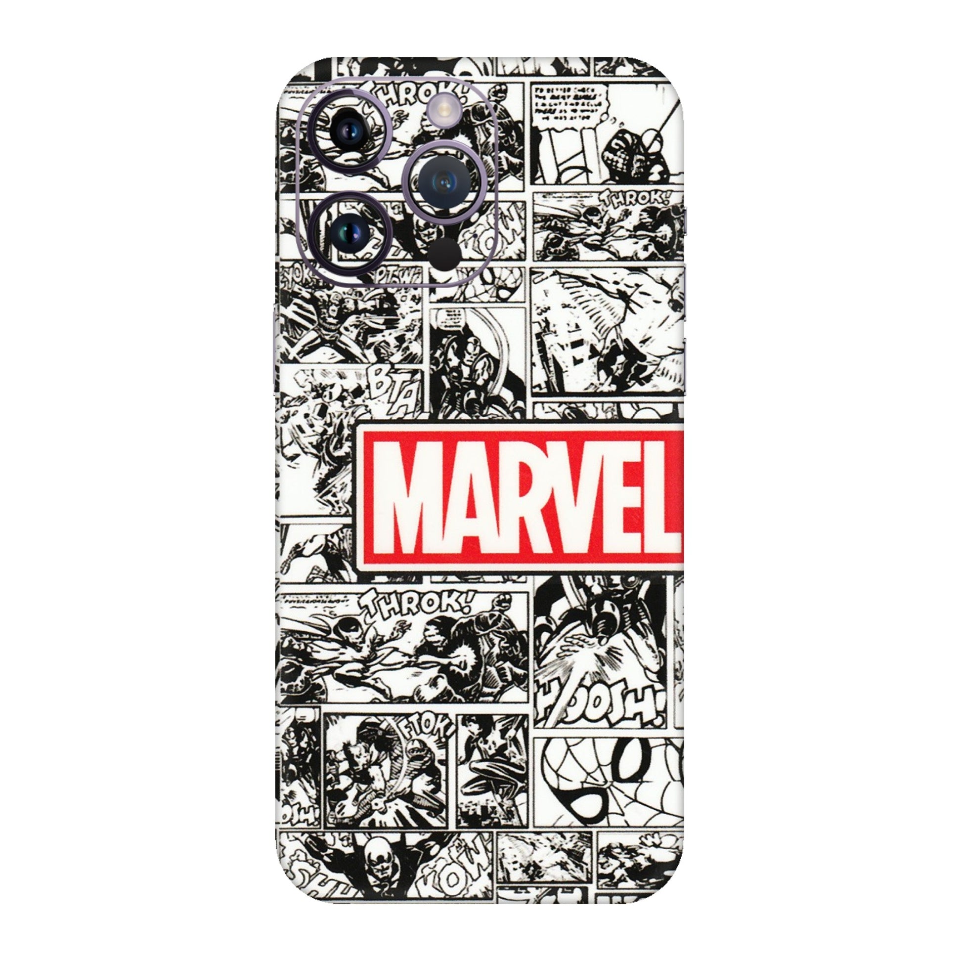 Apple iPhone Skins (All Models) - Marvel Comic - 3D Embossed Finish (L-171) iPhone 14 Pro