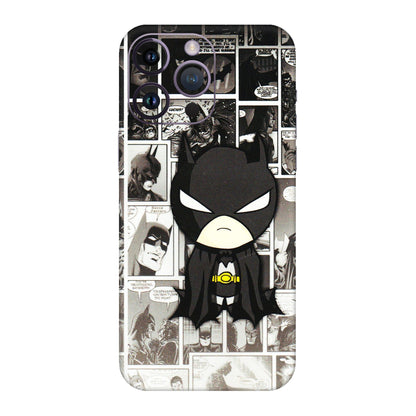 Apple iPhone Skins (All Models) - Toon Batman - 3D Embossed Finish (L-182) iPhone 14 Pro