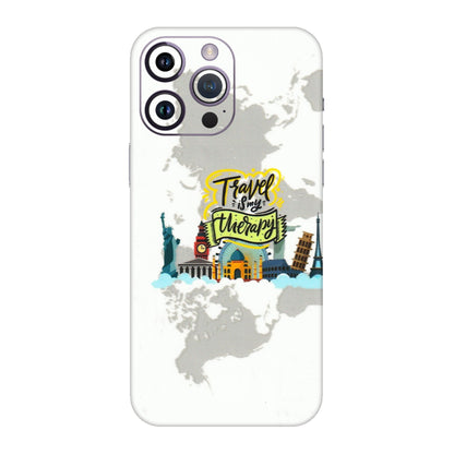 Apple iPhone Skins (All Models) - Travel Therapy - 3D Embossed Finish (L-199) iPhone 14 Pro