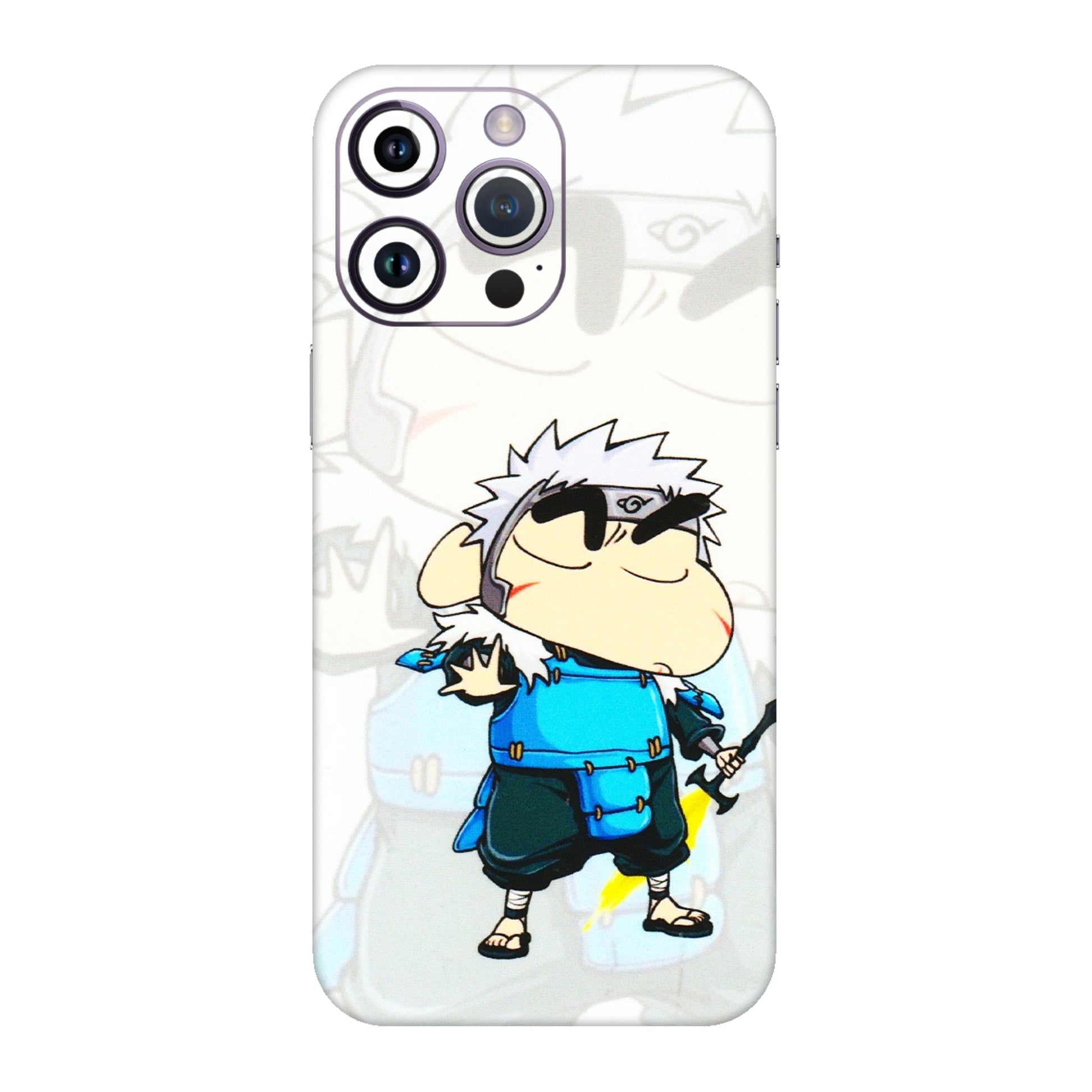 Apple iPhone Skins (All Models) - Angry Young Shinchan - 3D Embossed Finish (L-226) iPhone 14 Pro
