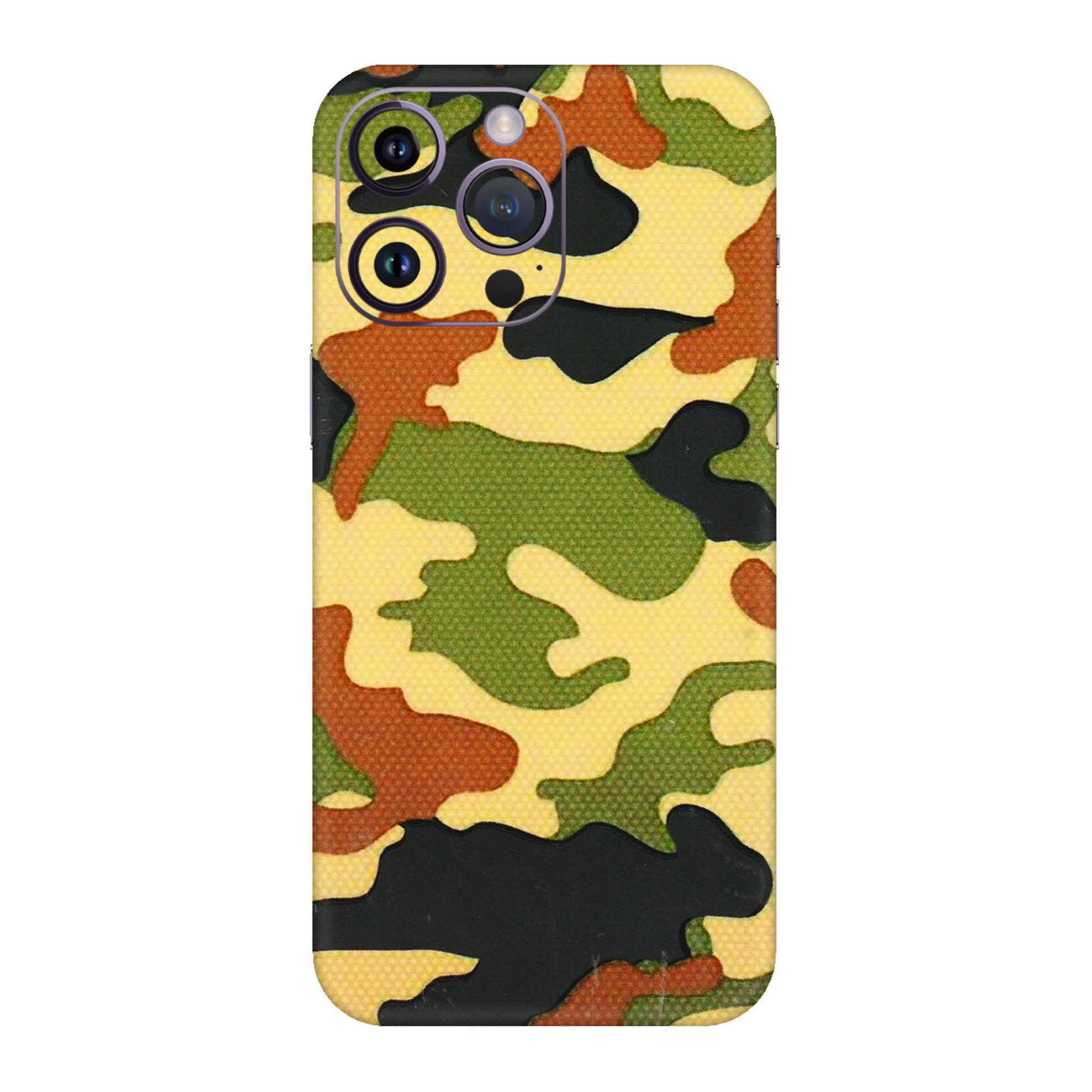 Apple iPhone Skins (All Models) - Indian Military - 3D Embossed Finish (L-234) iPhone 14 Pro