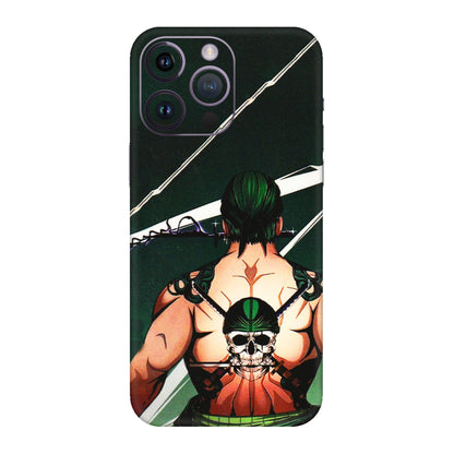 Apple iPhone Skins (All Models) - Zoro Anime - 3D Embossed Finish (L-23) iPhone 14 Pro