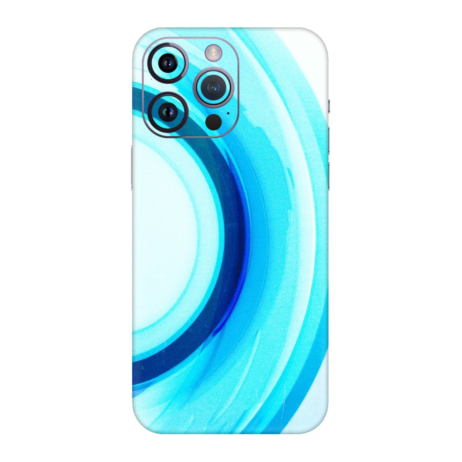 Apple iPhone Skins (All Models) - The Blue Curve - 3D Embossed Finish (L-244) iPhone 14 Pro