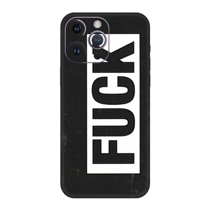 Apple iPhone Skins (All Models) - The F Word - 3D Embossed Finish (L-255) iPhone 14 Pro