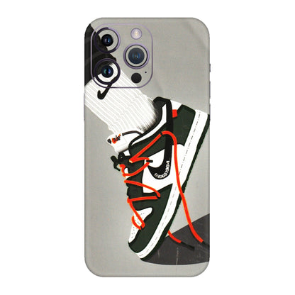 Apple iPhone Skins (All Models) - New Grey Sneaker - 3D Embossed Finish (L-261) iPhone 14 Pro
