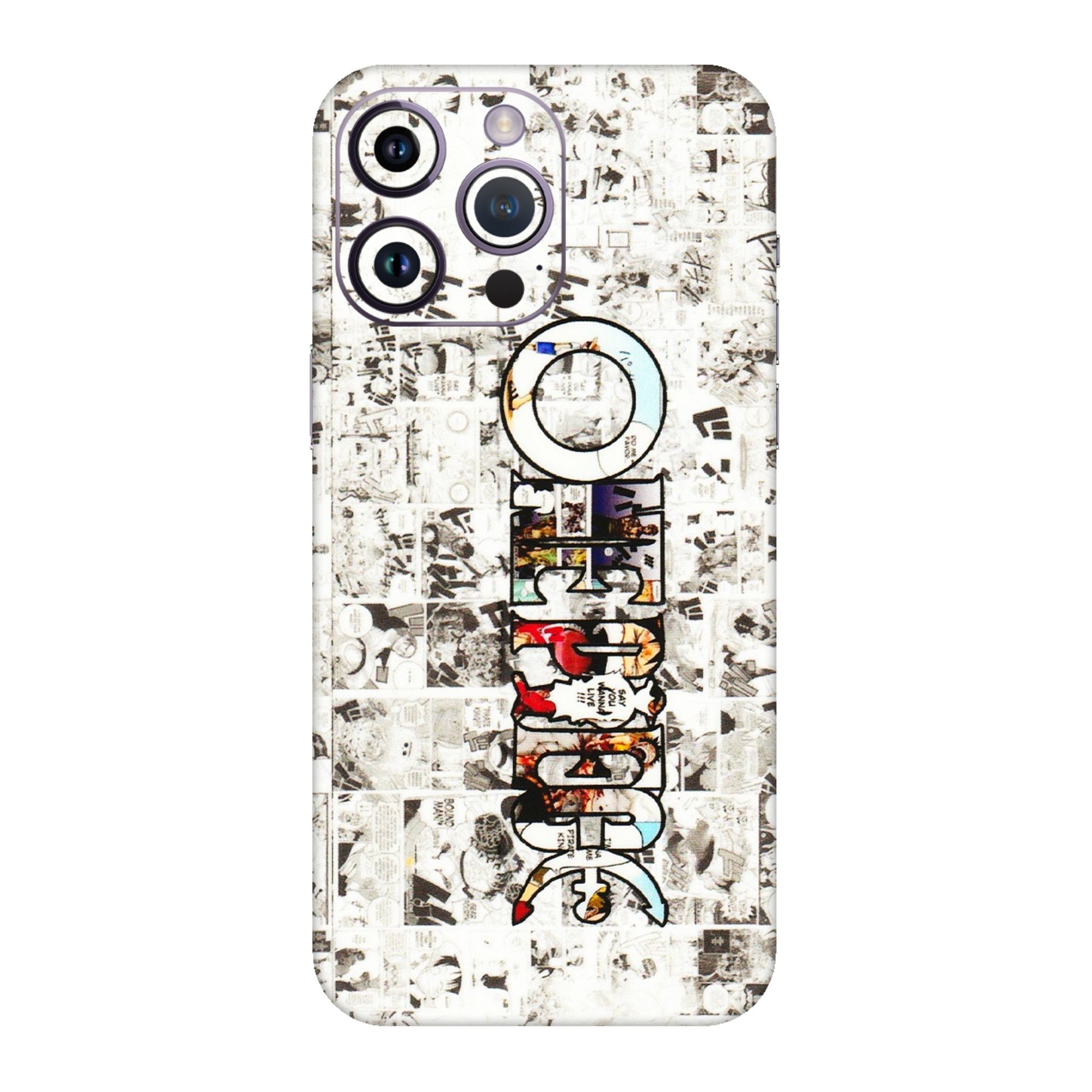 Apple iPhone Skins (All Models) - One Piece Manga - 3D Embossed Finish (L-26) iPhone 14 Pro