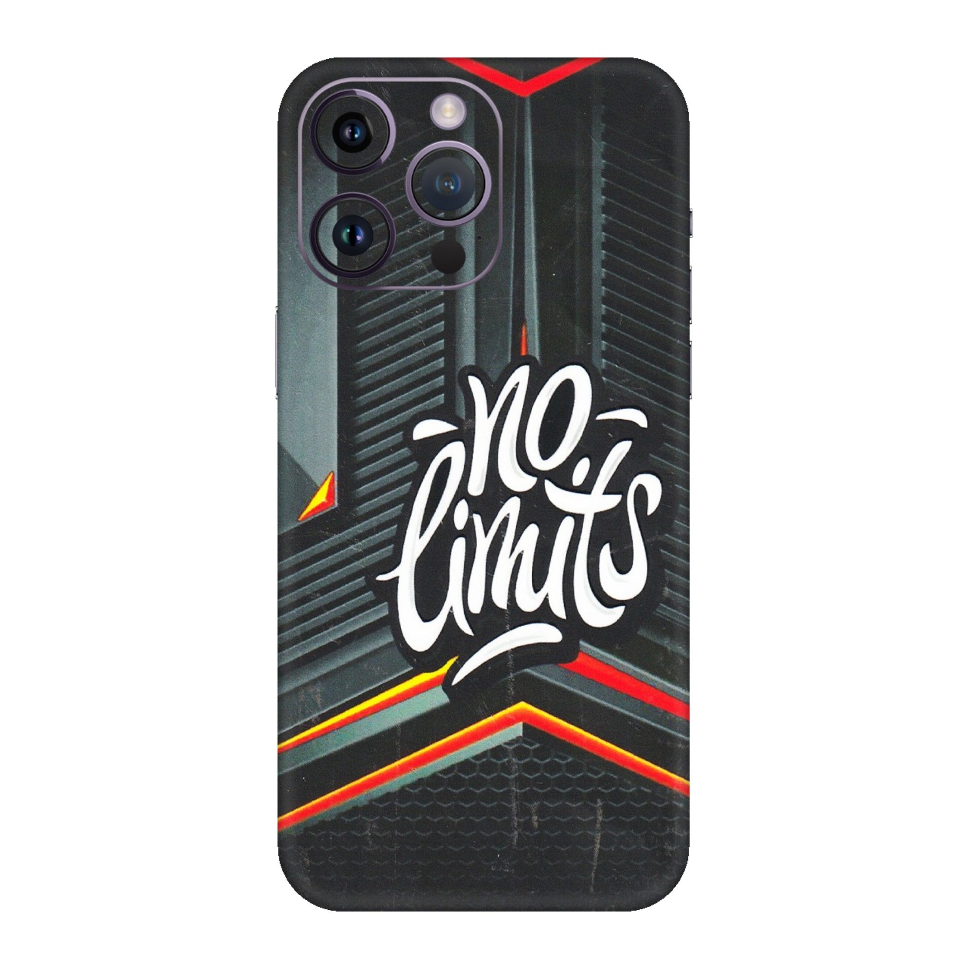 Apple iPhone Skins (All Models) - No Limits - 3D Embossed Finish (L-286) iPhone 14 Pro