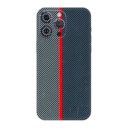 Apple iPhone Skins (All Models) - Blue Sober Lines - 3D Embossed Finish (L-305) iPhone 14 Pro