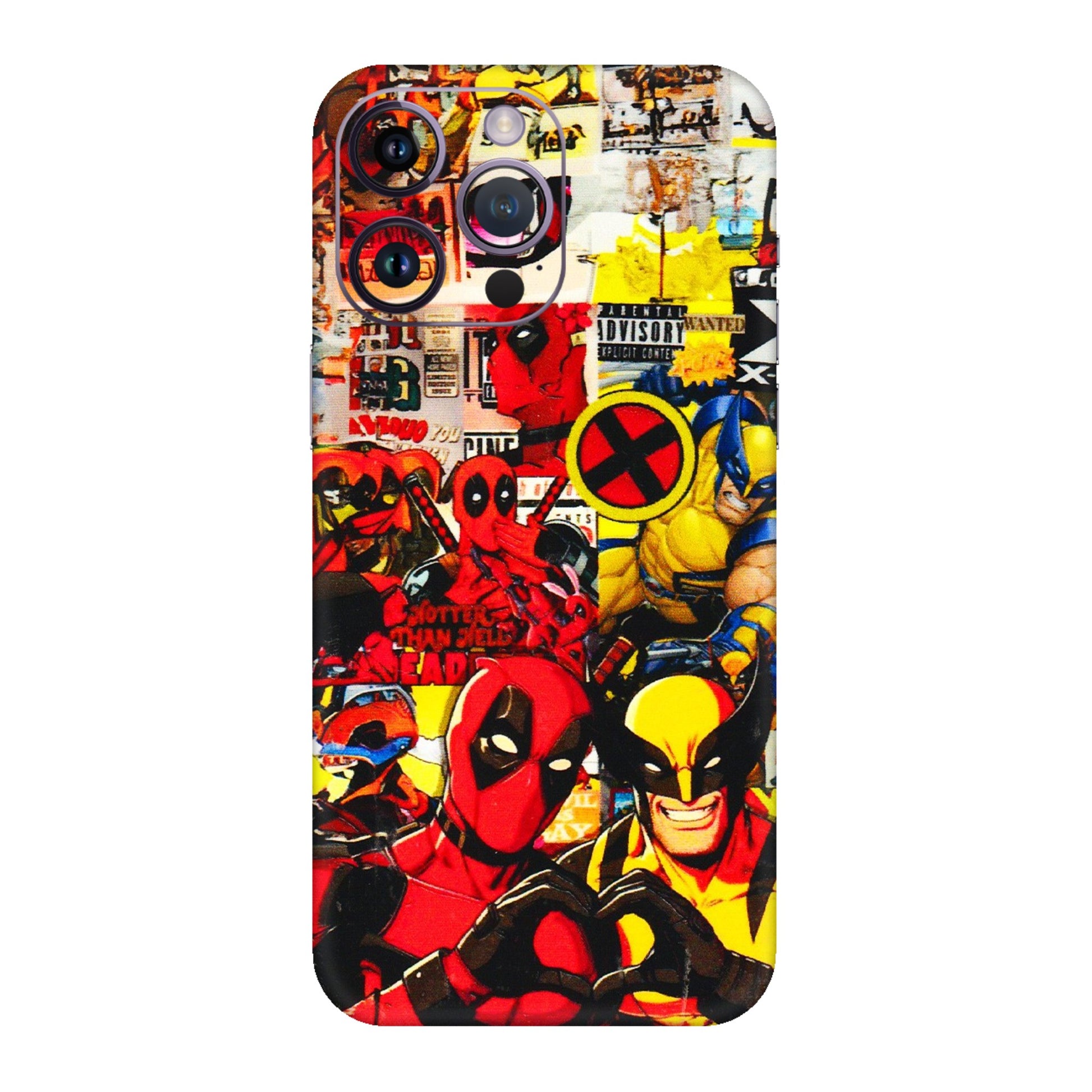 Apple iPhone Skins (All Models) - Spidy Wolverine - 3D Embossed Finish (L-310) iPhone 14 Pro