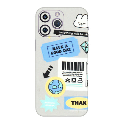 Apple iPhone Skins (All Models) - Will Be Okay Design - 3D Embossed Finish (L-316) iPhone 14 Pro