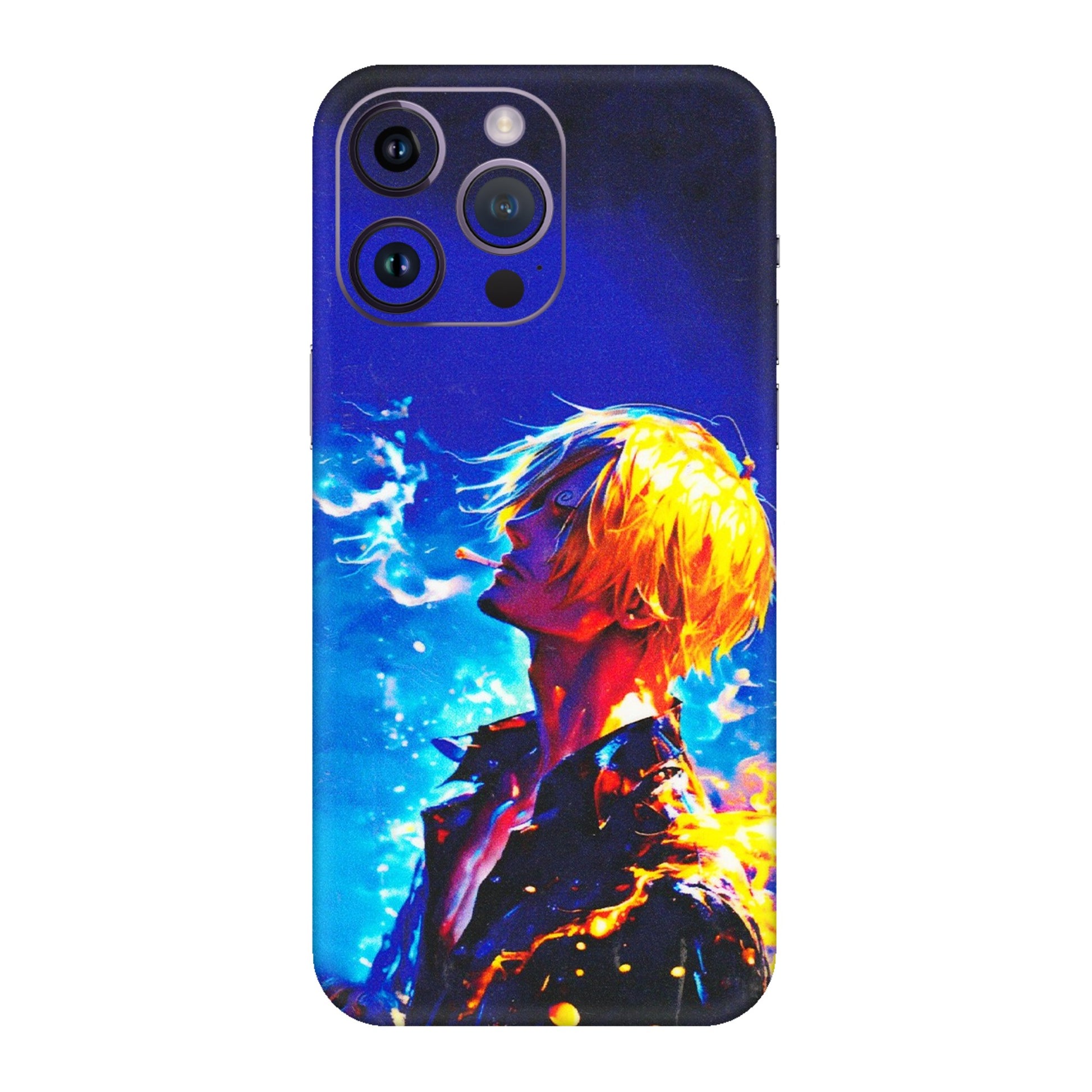 Apple iPhone Skins (All Models) - Sanji Vinsmoke One Piece - 3D Embossed Finish (L-319) iPhone 14 Pro