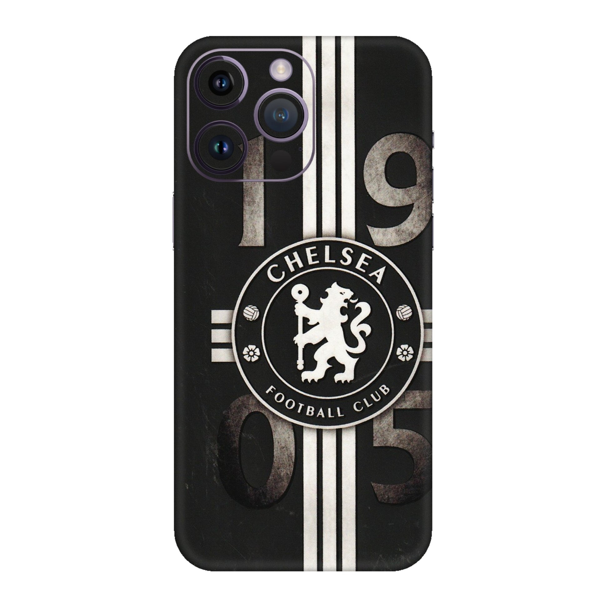 Apple iPhone Skins (All Models) - Chelsea Fan Club - 3D Embossed Finish (L-36) iPhone 14 Pro