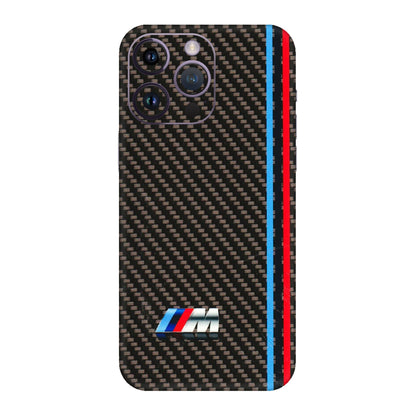 Apple iPhone Skins (All Models) - BM Carbon Fiber Feels - 3D Embossed Finish (L-38) iPhone 14 Pro