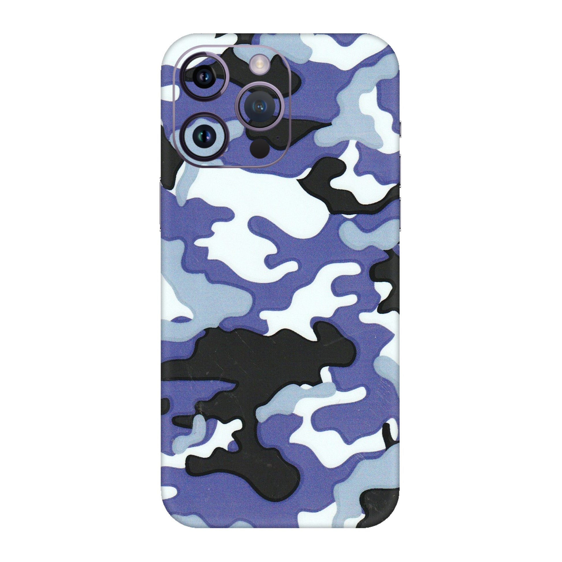 Apple iPhone Skins (All Models) - Powerfull Military Camoflauge - 3D Embossed Finish (L-49) iPhone 14 Pro