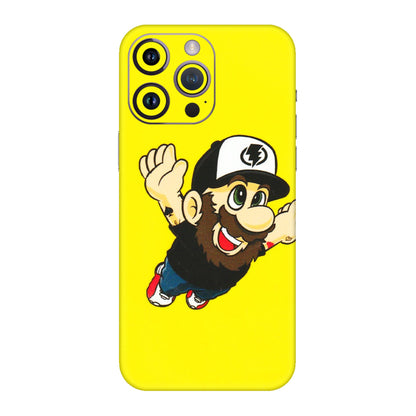 Apple iPhone Skins (All Models) - Flying Beardo - 3D Embossed Finish (L-60) iPhone 14 Pro