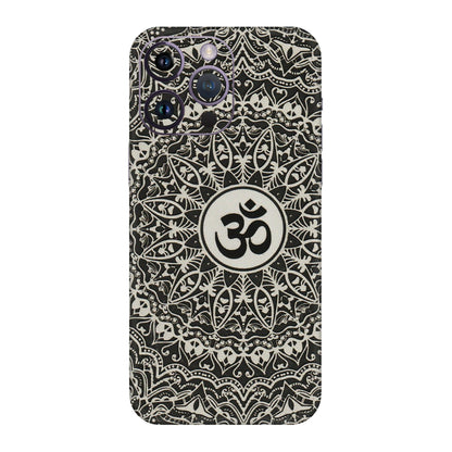 Apple iPhone Skins (All Models) - Aum Elegant Mandala - 3D Embossed Finish (L-62) iPhone 14 Pro