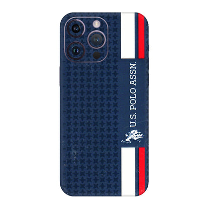 Apple iPhone Skins (All Models) - US POLO Designer Brand - 3D Embossed Finish (L-65) iPhone 14 Pro