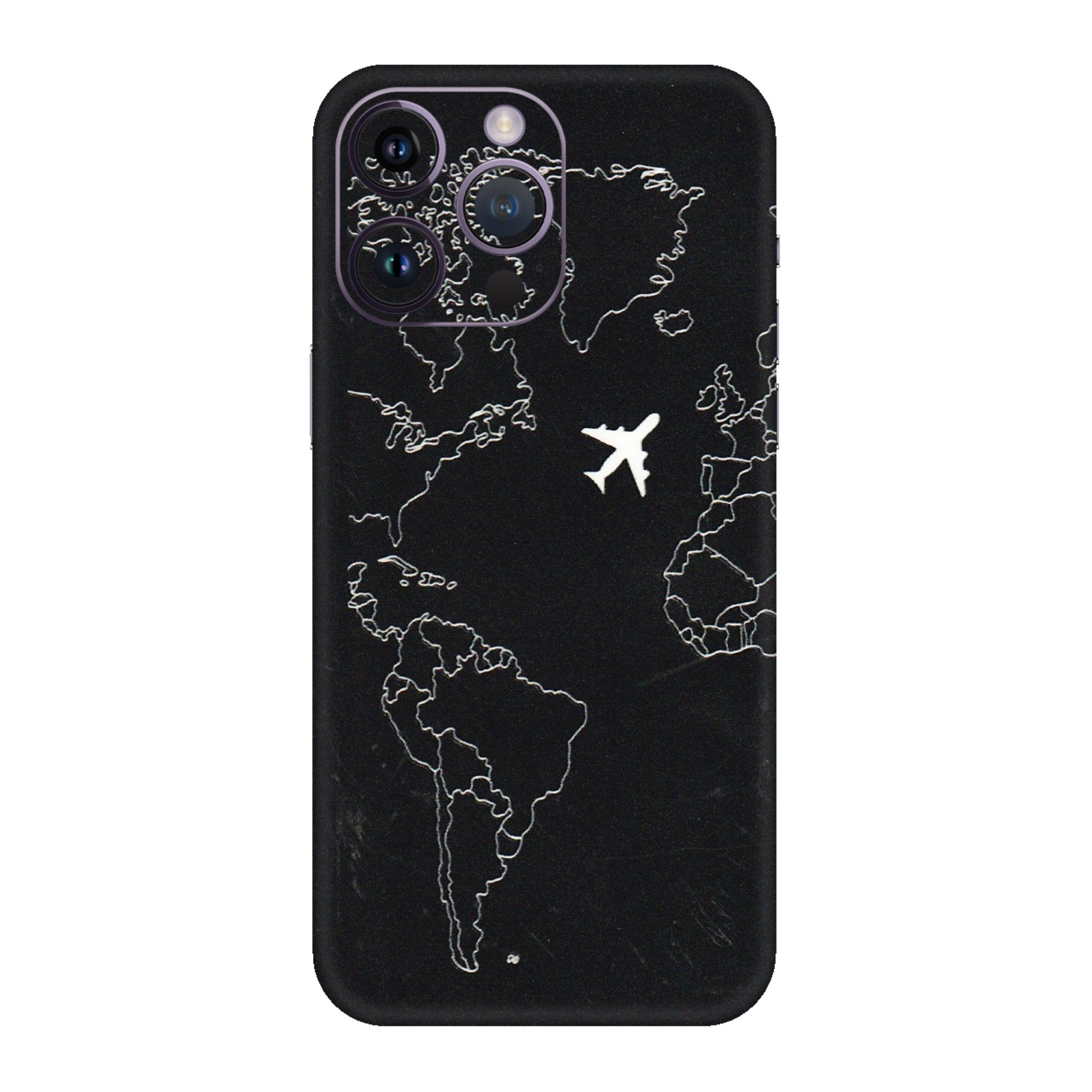Apple iPhone Skins (All Models) - Never Ending Travel - 3D Embossed Finish (L-79) iPhone 14 Pro