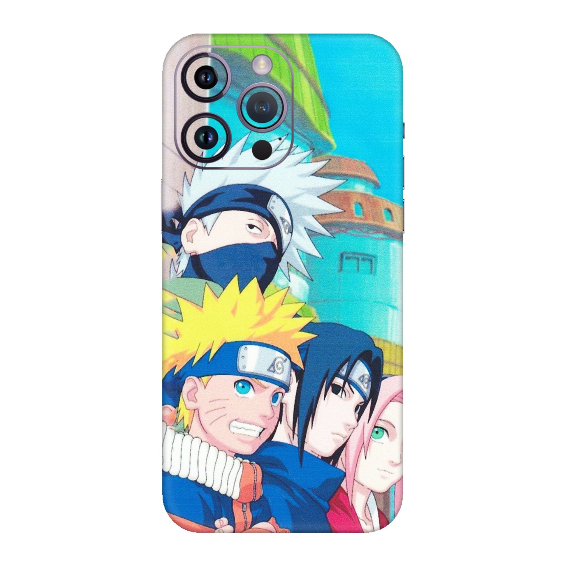 Apple iPhone Skins (All Models) - Team Minato And Kakashi - Matte Finish (M-101) iPhone 14 Pro