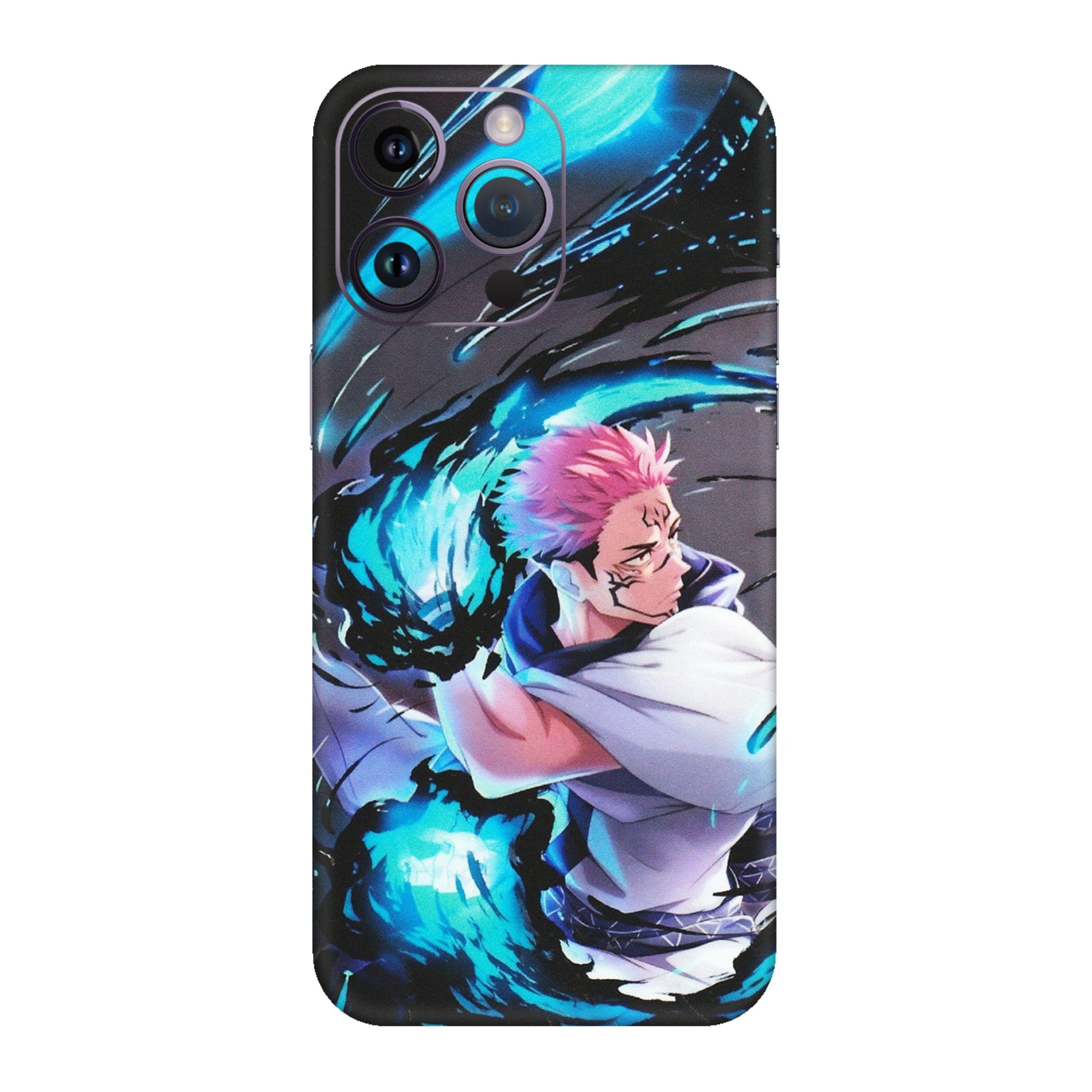 Apple iPhone Skins (All Models) - New Jujutsu Kaisen Grey Blue Anime - Matte Finish (M-127) iPhone 14 Pro
