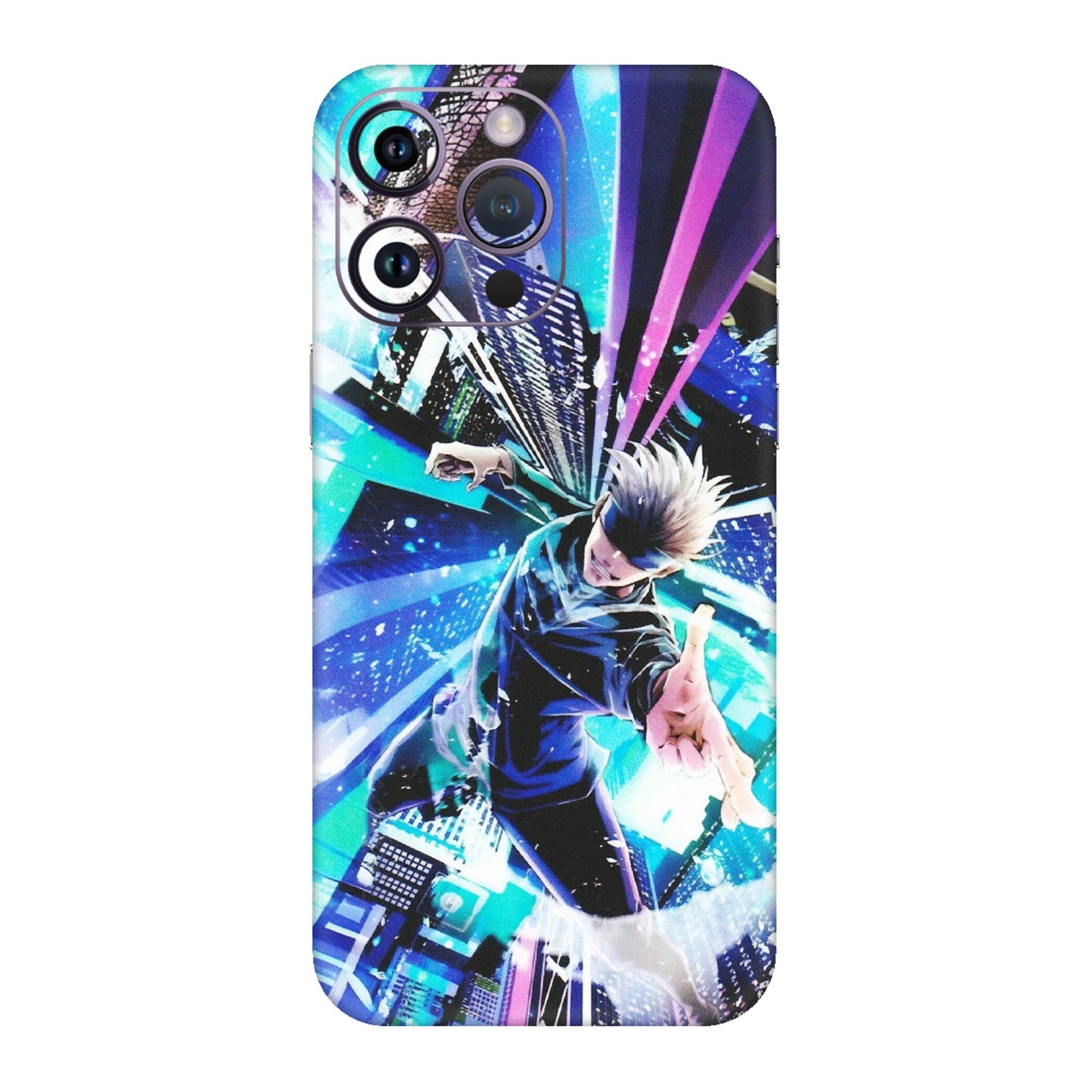 Apple iPhone Skins (All Models) - Manga Action Jujustu Kaisen Anime - Matte Finish (M-155) iPhone 14 Pro