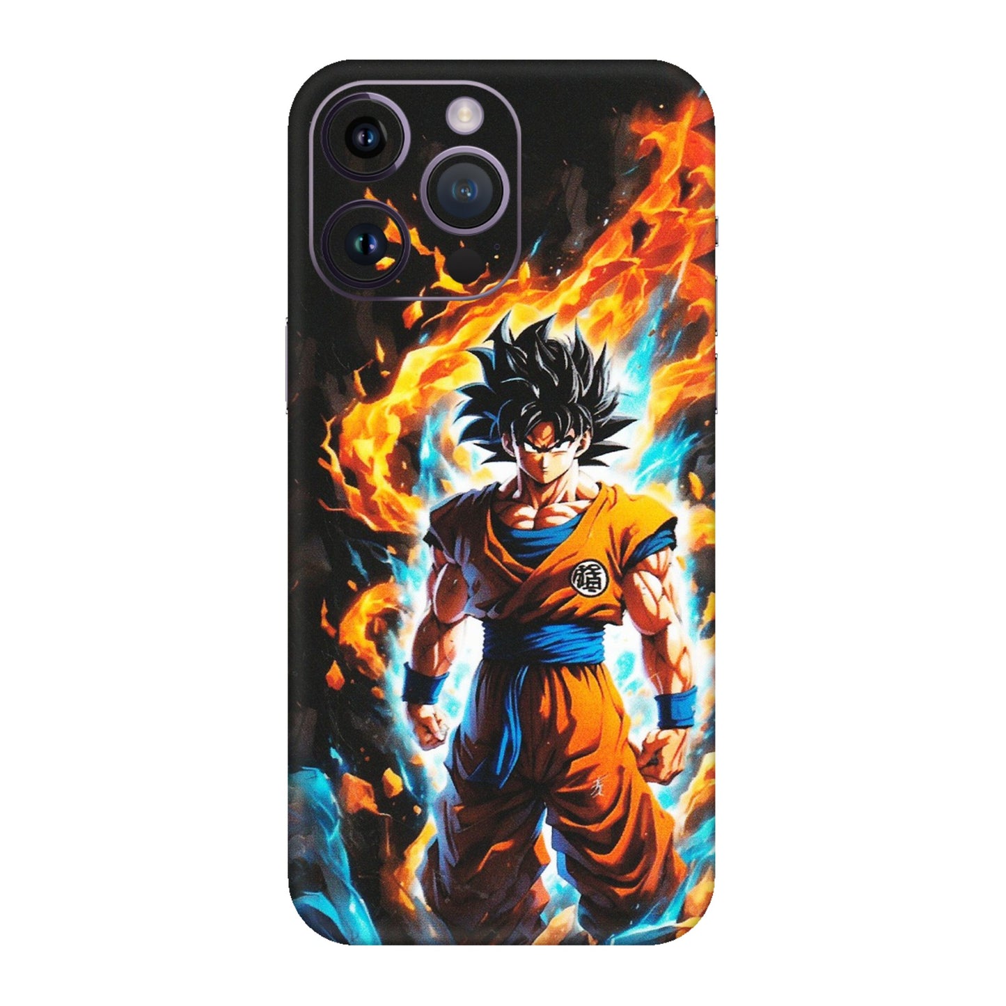 Apple iPhone Skins (All Models) - Goku Transformation Anime - Matte Finish (M-159) iPhone 14 Pro