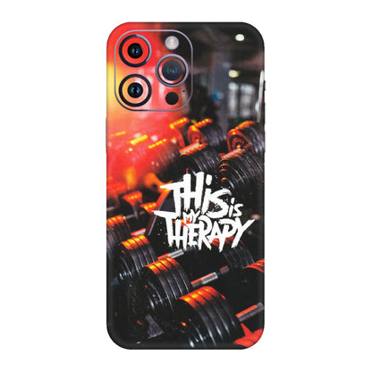 Apple iPhone Skins (All Models) - GYM Lover Therapy - Matte Finish (M-160) iPhone 14 Pro