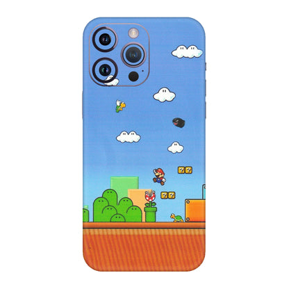 Apple iPhone Skins (All Models) - Mario Game Scene - Matte Finish (M-24) iPhone 14 Pro