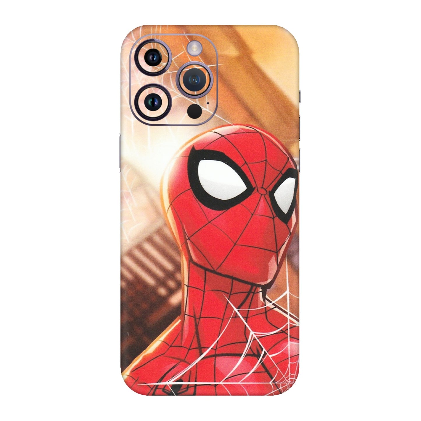 Apple iPhone Skins (All Models) - Spiderman Face New - Matte Finish (M-41) iPhone 14 Pro