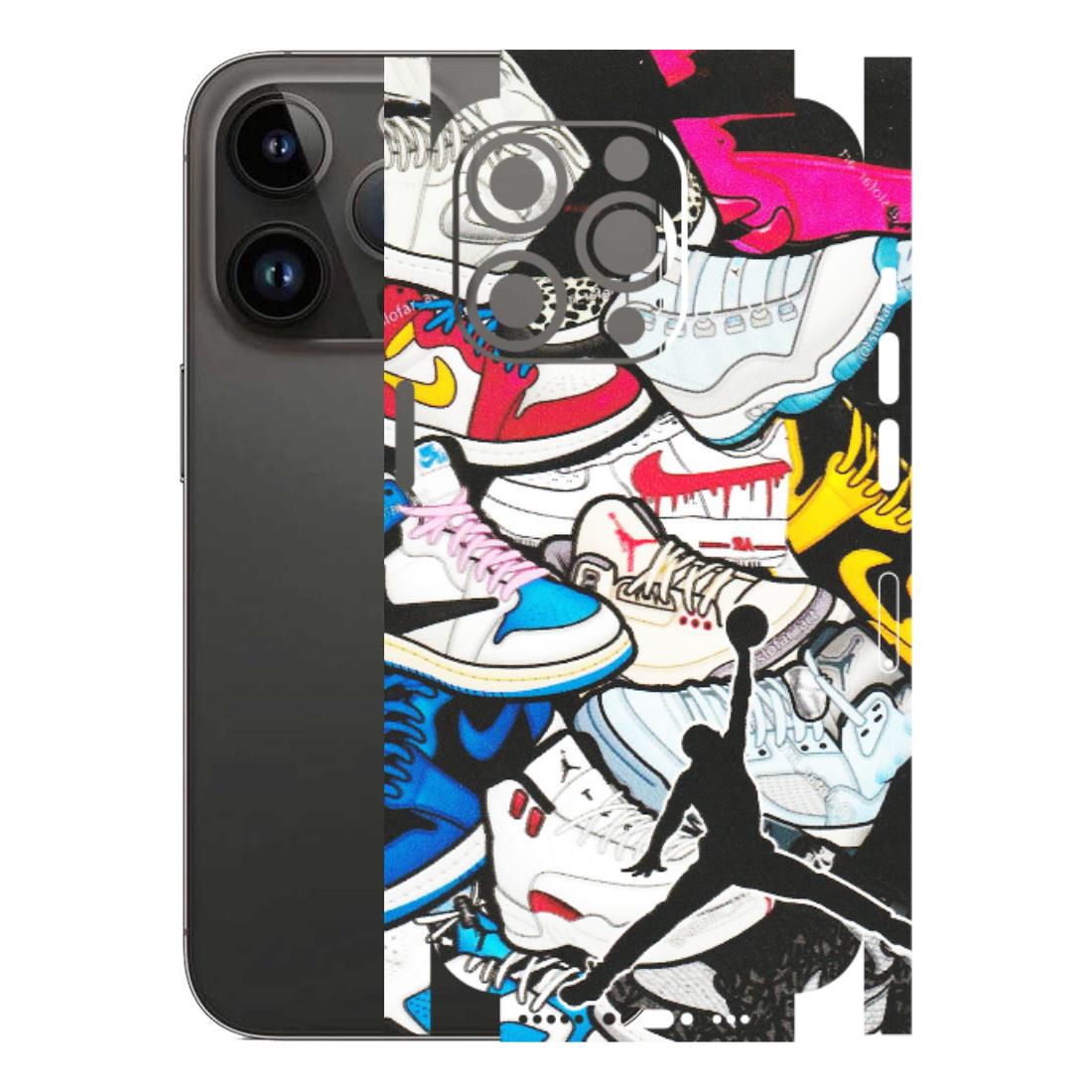 Apple iPhone Skins (All Models) - Jordan Sneakers Fan - Matte Finish (M-80) iPhone 14 Pro