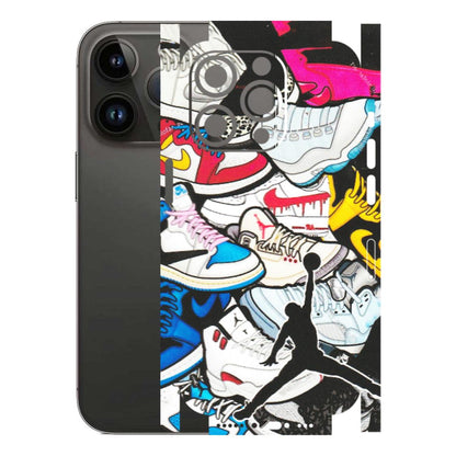 Apple iPhone Skins (All Models) - Jordan Sneakers Fan - Matte Finish (M-80) iPhone 14 Pro