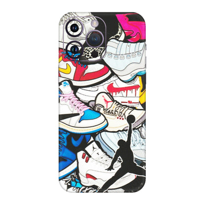 Apple iPhone Skins (All Models) - Jordan Sneakers Fan - Matte Finish (M-80) iPhone 14 Pro
