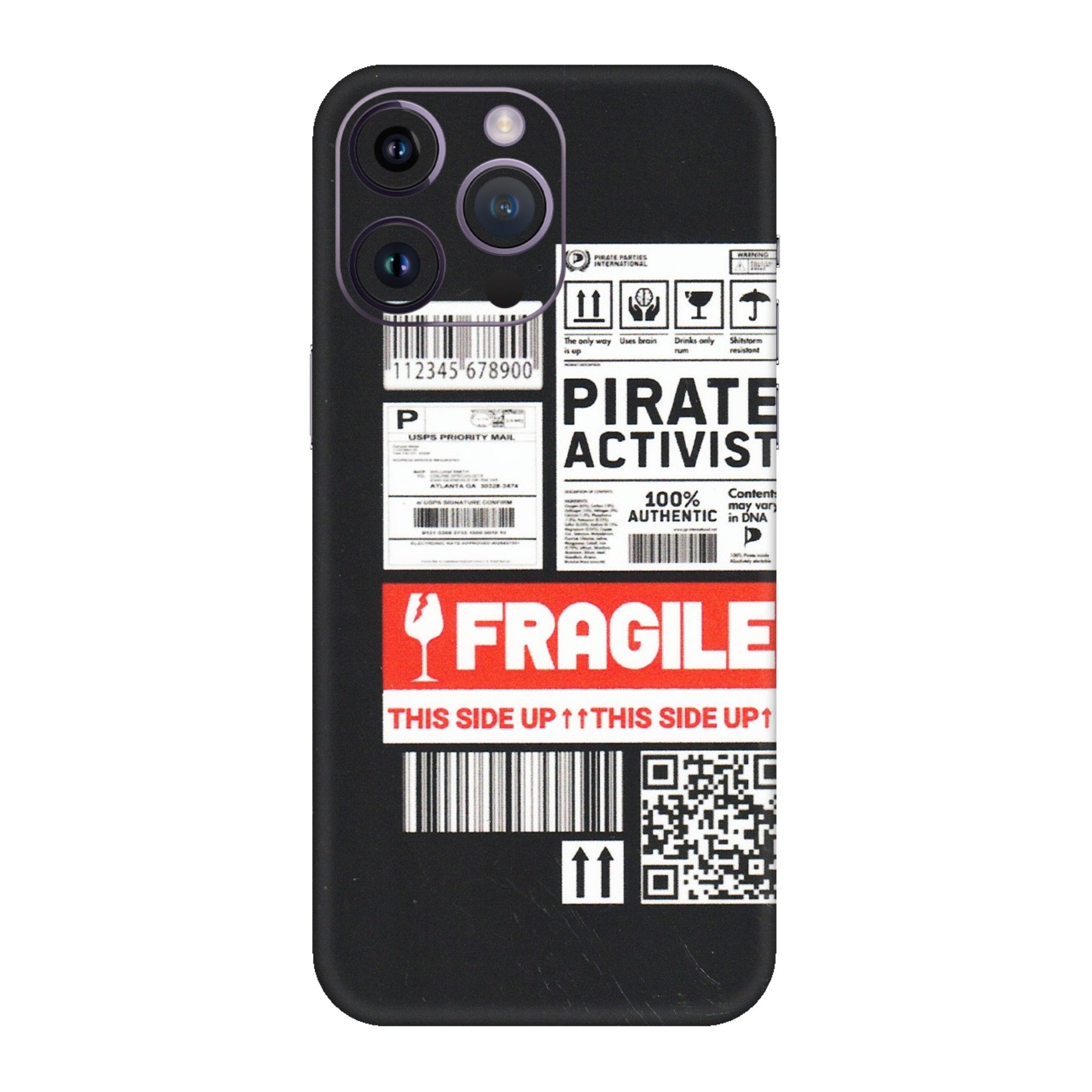 Apple iPhone Skins (All Models) - Handle With Care - Matte Finish (M-99) iPhone 14 Pro