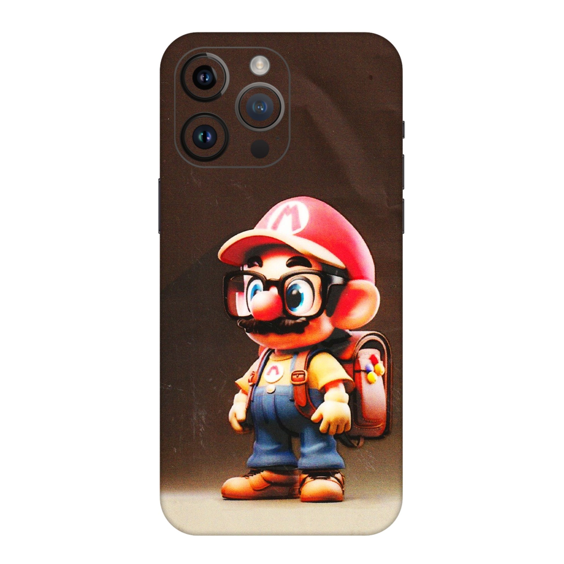 Apple iPhone Skins (All Models) - Little Mario - 3D Embossed Finish (L-119) iPhone 14 Pro Max