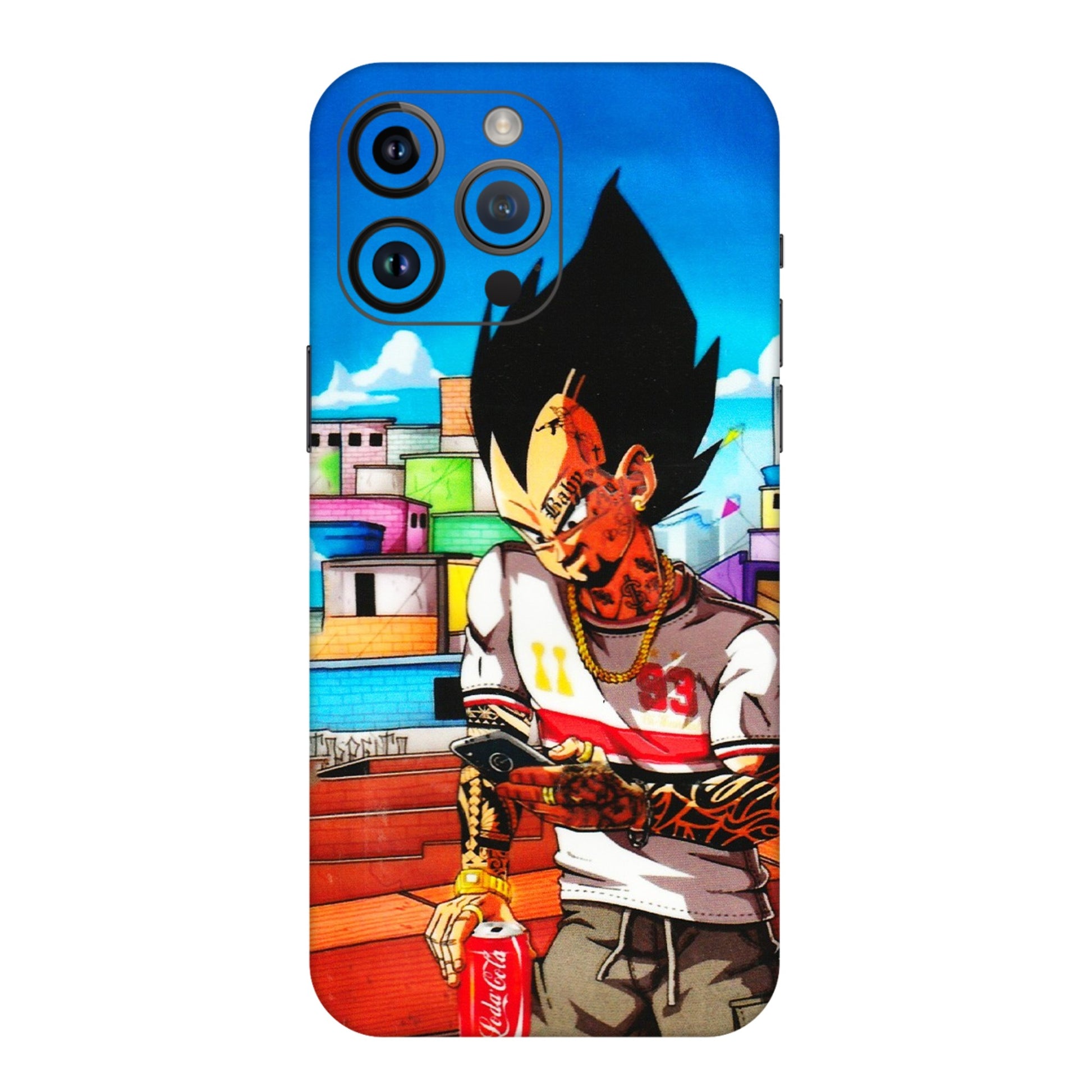Apple iPhone Skins (All Models) - Vegeta - 3D Embossed Finish (L-136) iPhone 14 Pro Max