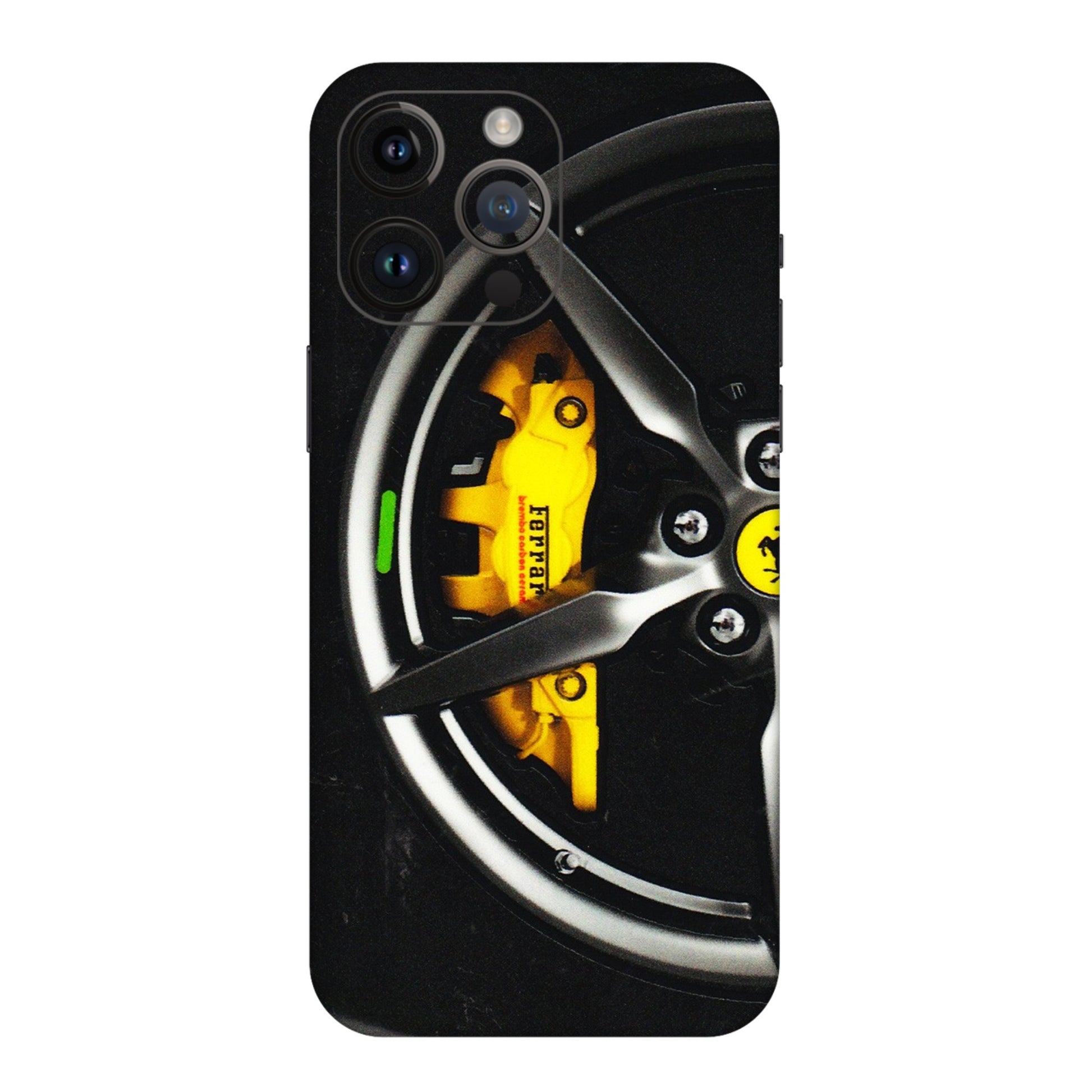 Apple iPhone Skins (All Models) - Ferrari Wheel Alloy - 3D Embossed Finish (L-173) iPhone 14 Pro Max