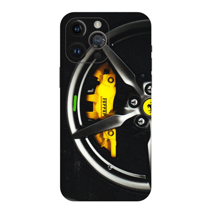 Apple iPhone Skins (All Models) - Ferrari Wheel Alloy - 3D Embossed Finish (L-173) iPhone 14 Pro Max