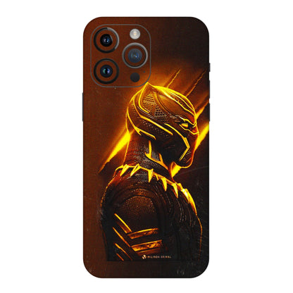 Apple iPhone Skins (All Models) - Gold Black Panther - 3D Embossed Finish (L-181) iPhone 14 Pro Max