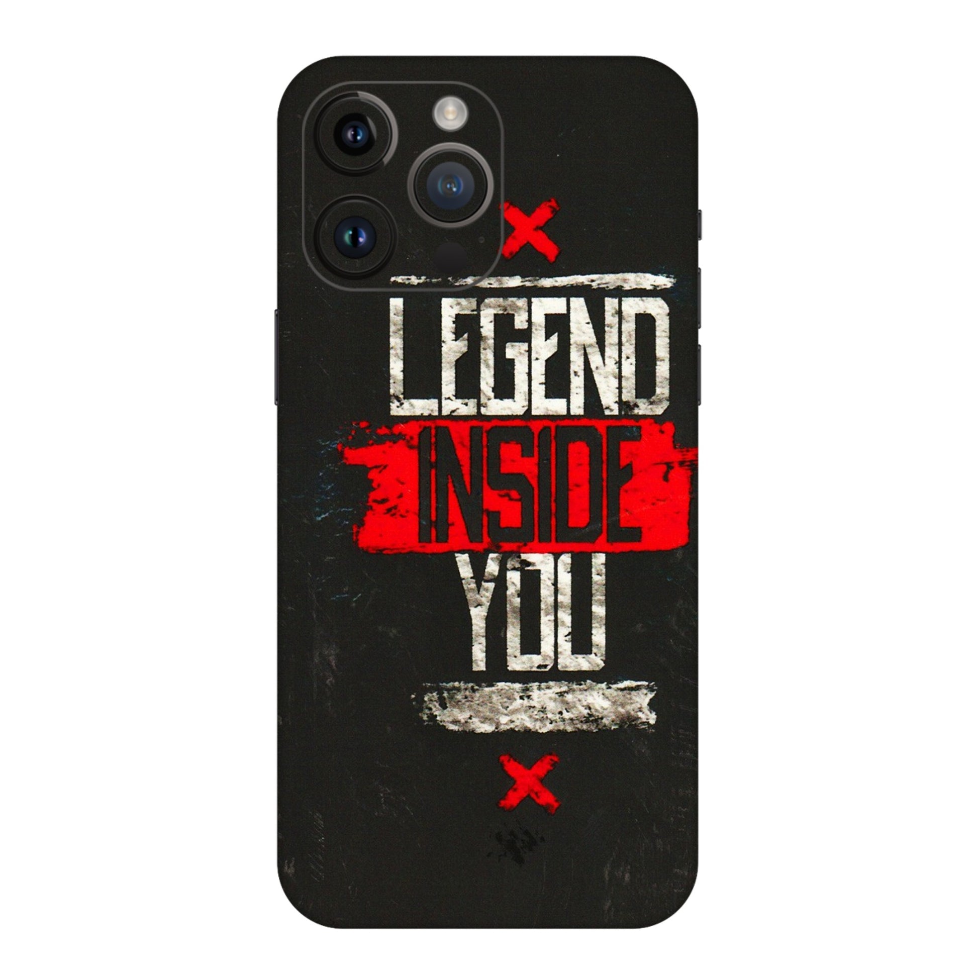 Apple iPhone Skins (All Models) - Legend Inside You - 3D Embossed Finish (L-186) iPhone 14 Pro Max