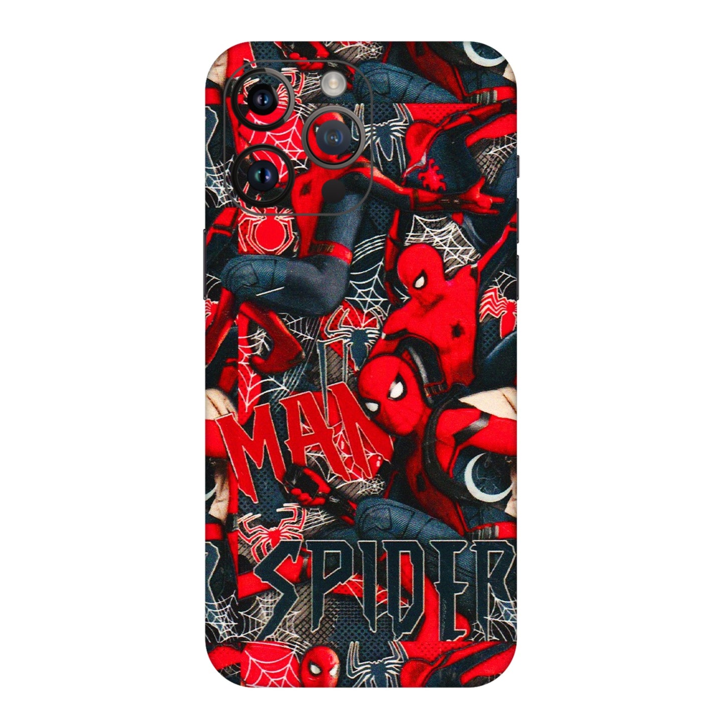 Apple iPhone Skins (All Models) - SpiderMan Cool - 3D Embossed Finish (L-188) iPhone 14 Pro Max