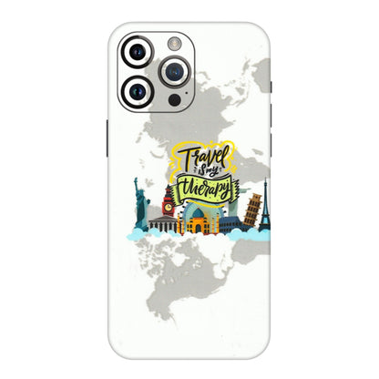 Apple iPhone Skins (All Models) - Travel Therapy - 3D Embossed Finish (L-199) iPhone 14 Pro Max