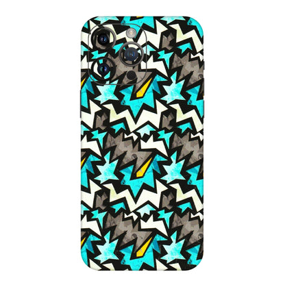 Apple iPhone Skins (All Models) - Funky Zig Zag - 3D Embossed Finish (L-223) iPhone 14 Pro Max